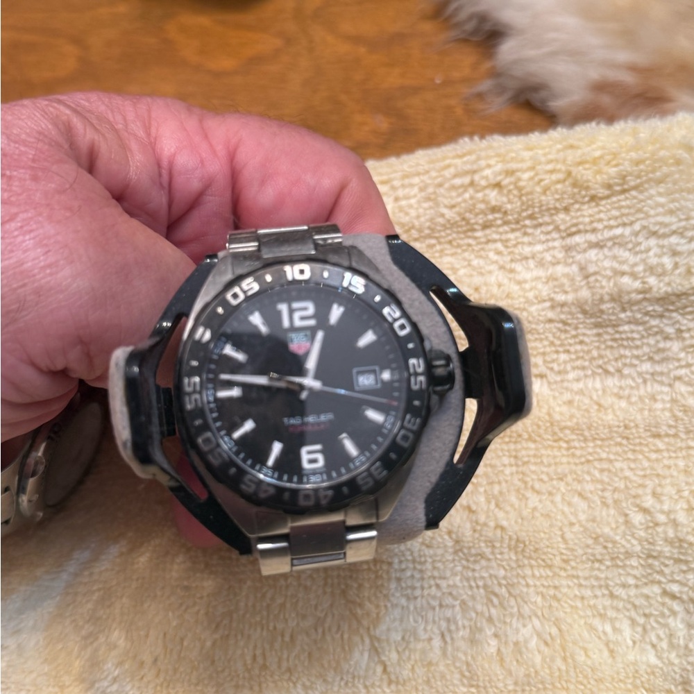 Tag Heuer Black and Silver Men's Watch